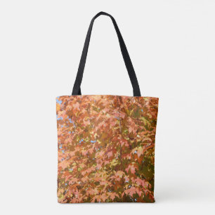 Bolsa Tote Folhas da queda em um cenário da árvore