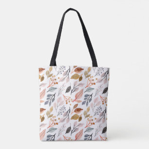 Bolsa Tote folhas de árvores