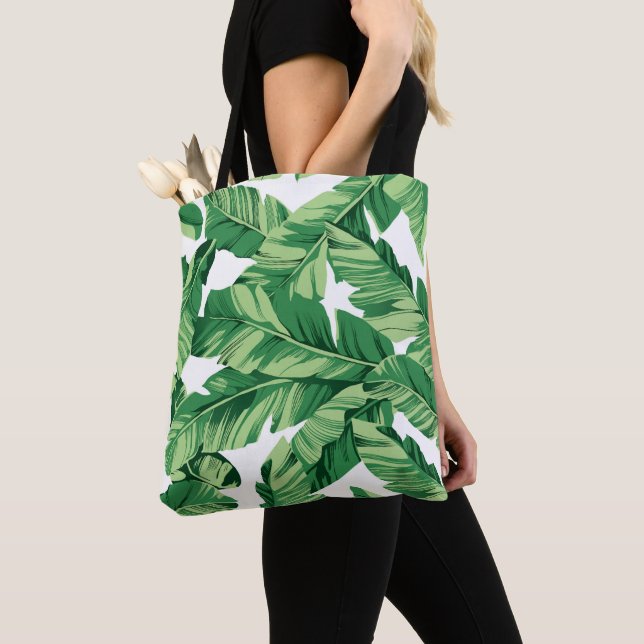 Bolsa Tote Folhas de bananas (Close Up)