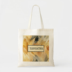 Bolsa Tote Folhas de cor personalizadas de outono de Abstrato