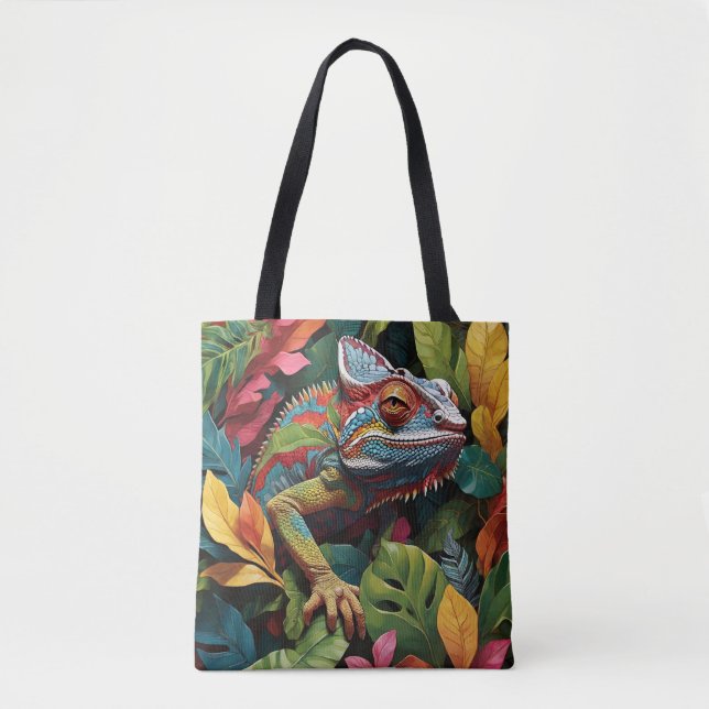 Bolsa Tote Folhas de Lagarto & Cor (Frente)
