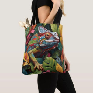 Bolsa Tote Folhas de Lagarto & Cor