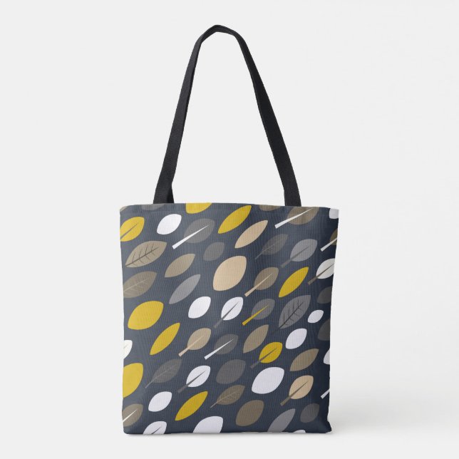 Bolsa Tote Folhas de meia-noite (Verso)