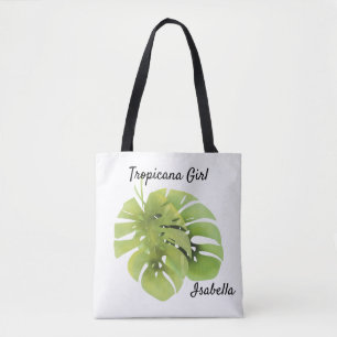 Bolsa Tote Folhas de Monstera