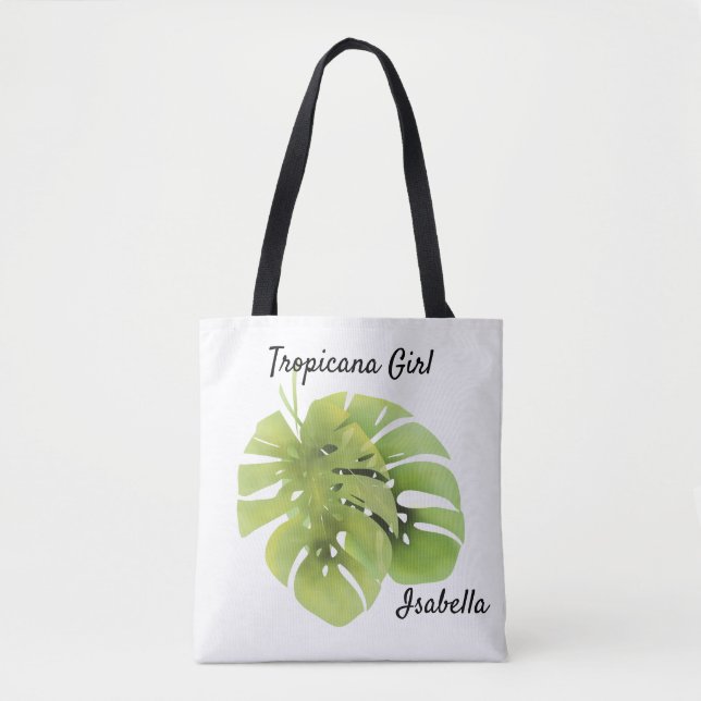 Bolsa Tote Folhas de Monstera (Frente)
