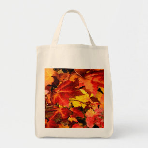 Bolsa Tote Folhas de outono Coloridas, folhas de mapeador de 