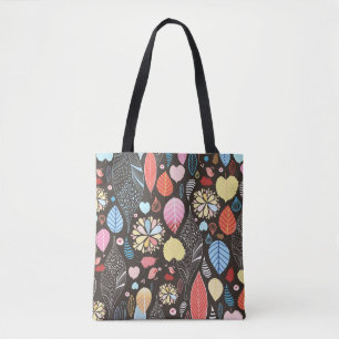 Bolsa Tote Folhas de outono e Aves.