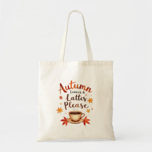 Bolsa Tote Folhas de outono e latas, por favor - Mola de Aqua