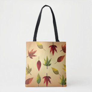 Bolsa Tote Folhas de Outono Pintadas