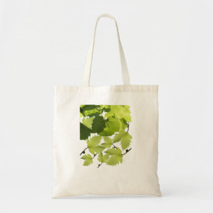 Bolsa Tote Folhas de Vinho Verde