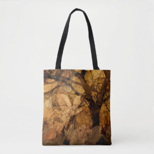 Bolsa Tote Folhas Douradas e Castanhas   Merritt Island, FL