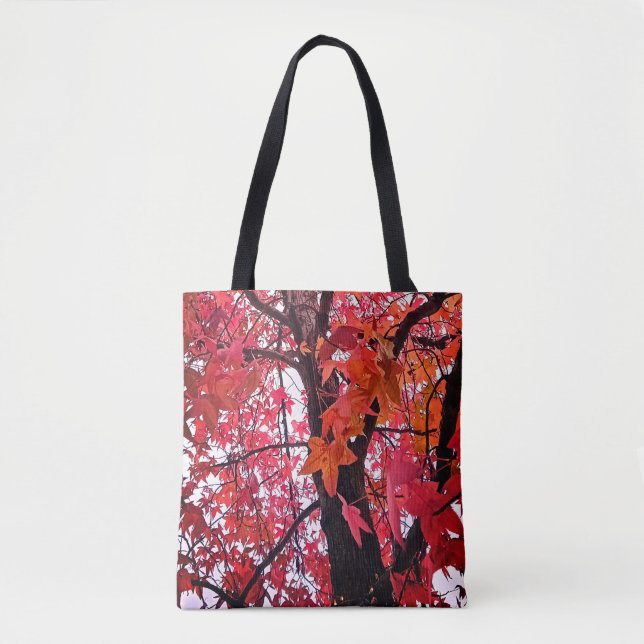 Bolsa Tote Folhas rosa (Frente)
