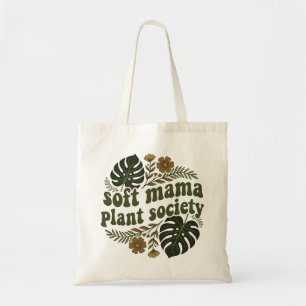 Bolsa Tote Folhas Terrosas de Monstera, Mama Macia, Amante de