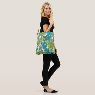 Bolsa Tote Folhas tropicais, padrão popular,