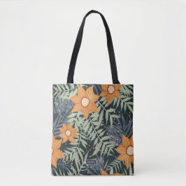 Bolsa Tote Folhas Tropicais Personalizadas