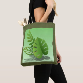 Bolsa Tote Folhas Verdes