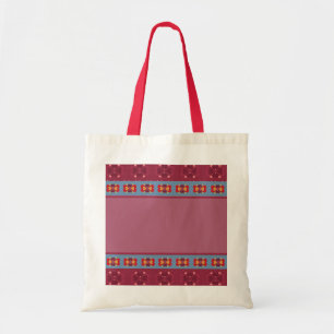 Bolsa Tote Folk Heart Pattern Bag