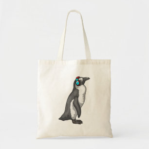 Bolsa Tote Fone de ouvido para música pinguim