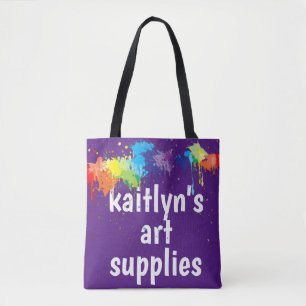 Bolsa Tote Fonte personalizada bonito da arte