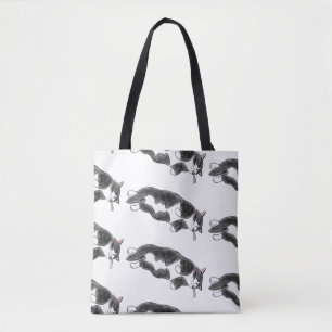 Bolsa Tote FooFooCat: Gato enorme preguiçoso do smoking