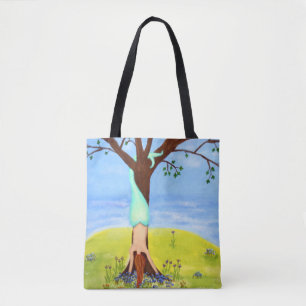Bolsa Tote Fora da arte da sereia da água