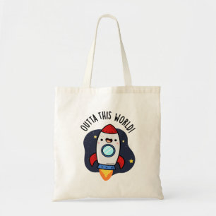 Bolsa Tote Fora Deste Foguete Engraçado Do Mundo