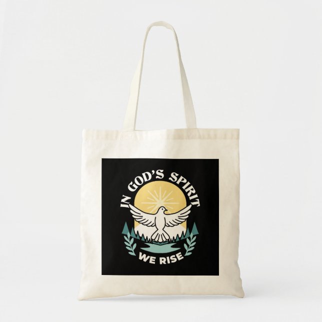 Bolsa Tote Força Espiritual em Deus - Assustador do Cristão (Frente)