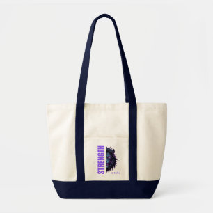Bolsa Tote Força na Faith Lion & Cross Emblem