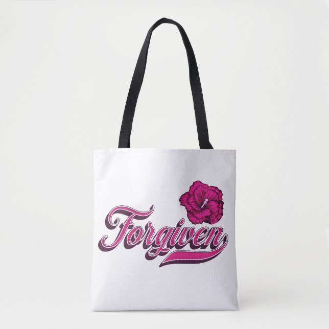 Bolsa Tote Fordado Hibiscus (Frente)