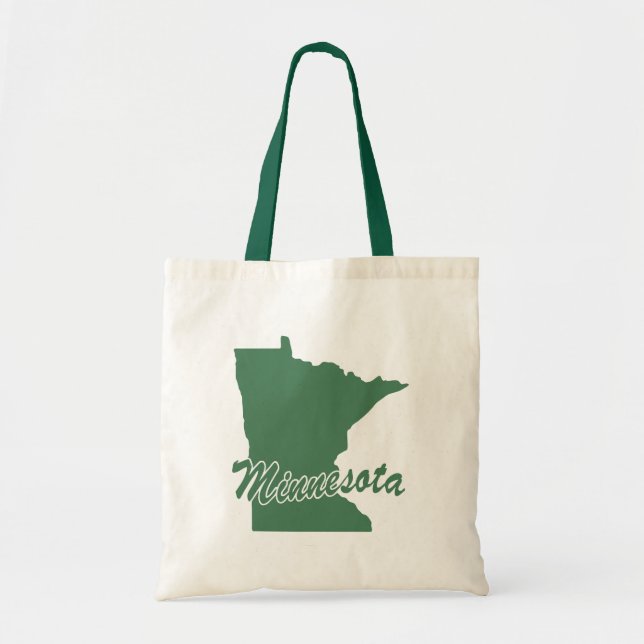 Bolsa Tote Forest Green State Minnesota Tote Bag (Frente)