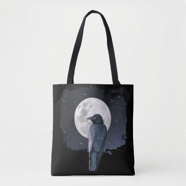 Bolsa Tote Forest Raven Cold Moon (Frente)