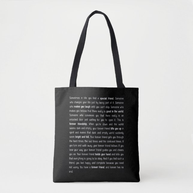 Bolsa Tote Forever has no end (Frente)