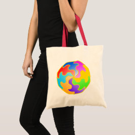 Bolsa Tote Forma de Círculo Abstrato