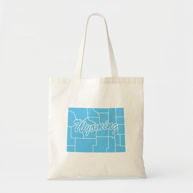 Bolsa Tote Forma do Estado de Wyoming (Frente)