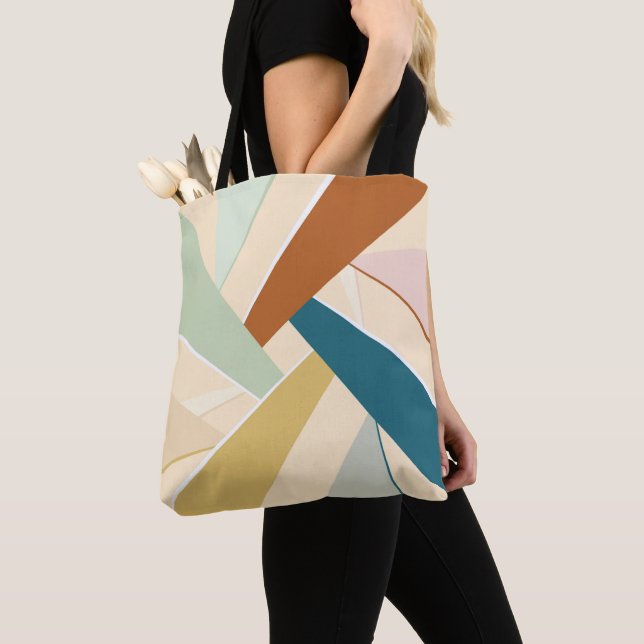 Bolsa Tote Forma Geométrica abstrato (Close Up)