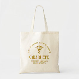 Bolsa Tote Formando da Faculdade de Medicina Dourada Chic
