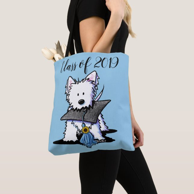 Bolsa Tote Formando KiniArt Westie (Close Up)