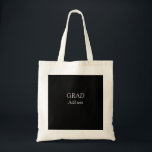 Bolsa Tote Formando uma formatura simples e mínima elegante e<br><div class="desc">Design</div>