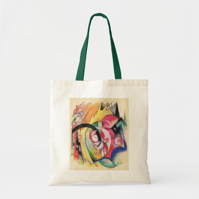 Bolsa Tote Formas Abstratas (também conhecido como Flores Col (Frente)