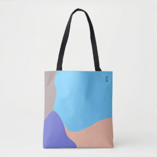 Bolsa Tote Formas abstrato orgânicas Personalizadas