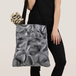 Bolsa Tote Formas curvas cinzas, com tons luminosos