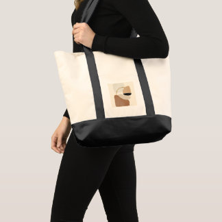 Bolsa Tote Formas de Abstrato neutro | Mínimo de arte moderna