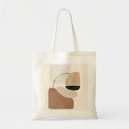 Bolsa Tote Formas de Abstrato neutro | Mínimo de arte moderna