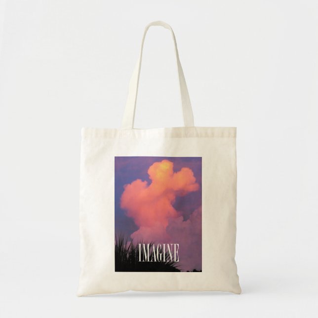 Bolsa Tote Formas de Nuvem (Frente)