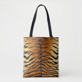 Bolsa Tote Formas de tigre castanho e preto
