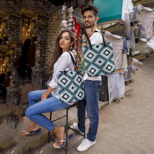 Bolsa Tote Formas diagonais