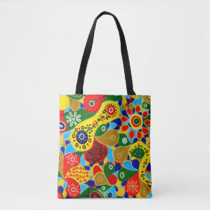 Bolsa Tote Formas e Formas Notáveis Abstrato Arte Original
