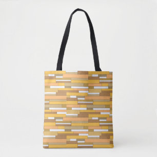 Bolsa Tote Formas geométricas abstratas em tons bege e pêsseg