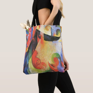 Bolsa Tote Formas Quebradas por Franz Marc, Arte Abstrato Vin