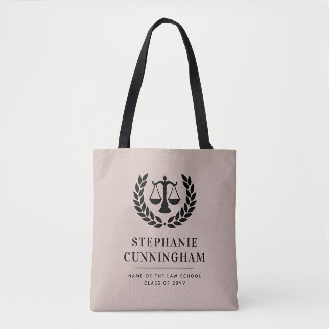 Bolsa Tote Formatação Personalizada da Escola de Direito Mode (Frente)
